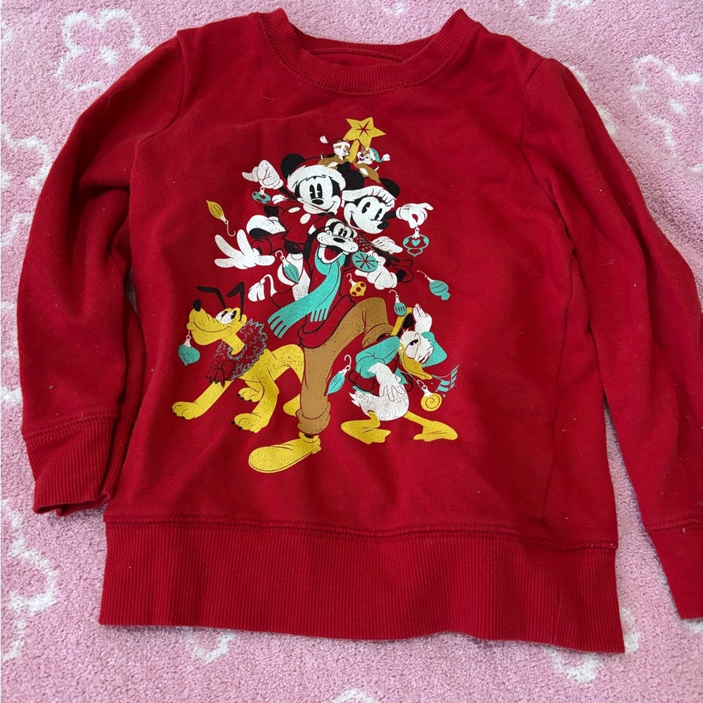 Red Disney Character Sweatshirt
